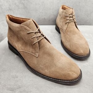 Flag Chukka Boots Men's 12 Tan Sand Suede Ankle Preppy Business Casual New $150